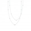 Roberto Coin 18K White Gold Diamonds By The Inch 5 Station Diamond Necklace