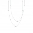 Roberto Coin 18K White Gold Diamonds By The Inch 5 Station Diamond Necklace