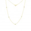 Roberto Coin 18K Yellow Gold Diamonds By The Inch 5 Station Diamond Necklace