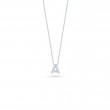 Roberto Coin 18K White Gold Rhodium Plated Tiny Treasures Love Letter Diamond 
