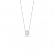 Roberto Coin 18K White Gold Rhodium Plated Tiny Treasures Love Letter Diamond B Pendant Necklace