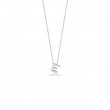 Roberto Coin 18K White Gold Tiny Treasures Love Letters Diamond E Pendant Necklace