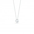 Roberto Coin 18K White Gold Tiny Treasures Love Letter Diamond G Pendant Necklace