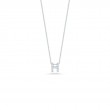Roberto Coin 18K White Gold Rhodium Plated Tiny Treasures Love Letter Diamond 
