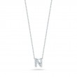 Roberto Coin 18K White Gold Tiny Treasures Love Letter Diamond N Pendant Necklace