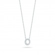 Roberto Coin 18K White Gold Rhodium Plated Tiny Treasureslove Letter O Pendant Necklace