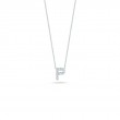 Roberto Coin 18K White Gold Tiny Treasures Love Letter Diamond P Pendant Necklace