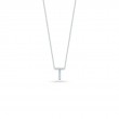 Roberto Coin 18K White Gold Rhodium Plated Tiny Treasures Love Letter Diamond 