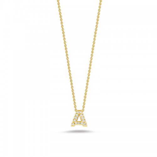 Roberto Coin 18K Yellow Gold Tiny Treasure Love Letter Diamond 