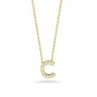 Roberto Coin 18K Yellow Gold Tiny Treasures Love Letter Diamond 