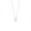 Roberto Coin 18K Yellow Gold Tiny Treasures Diamond Love Letter Necklace