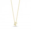 Roberto Coin 18K Yellow Gold Tiny Treasures Love Letter 'E' Pendant Necklace