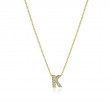 Roberto Coin 18K Yellow Gold Tiny Treasure Love Letter K Pendant Necklace