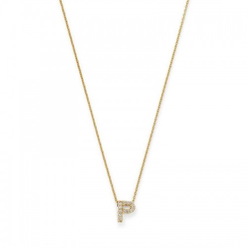 Roberto Coin 18K Yellow Gold Tiny Treasures Love Letter Diamond 