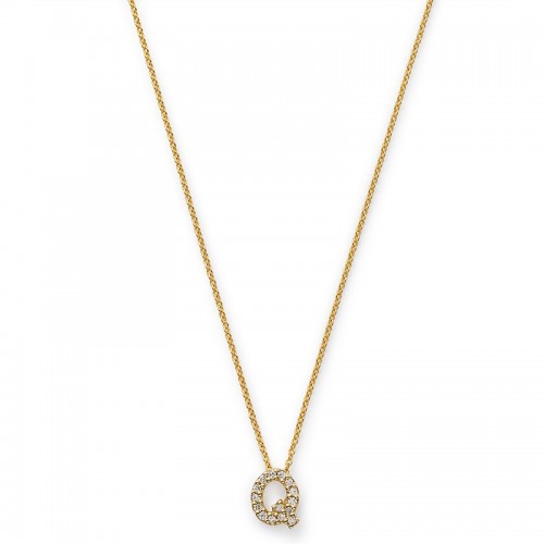 Roberto Coin 18K Yellow Gold Tiny Treasures Love Letter Diamond 