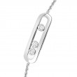 18K White Gold Baby Move Bracelet