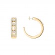 18K Yellow Gold Move Classique Hoop Earrings