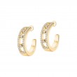 18K Yellow Gold Move Classique Hoop Earrings