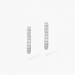 18K White Gold Gatsby XS Hoop Earrings