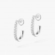 18K White Gold Gatsby XS Hoop Earrings