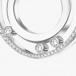 18K White Gold Move Romane Small Half Pave Earrings