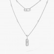 18K White Gold Move Uno Necklace