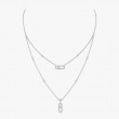 18K White Gold Move Uno Necklace