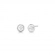 Roberto Coin 18K White Gold Rhodium Plated Diamond Stud Earrings