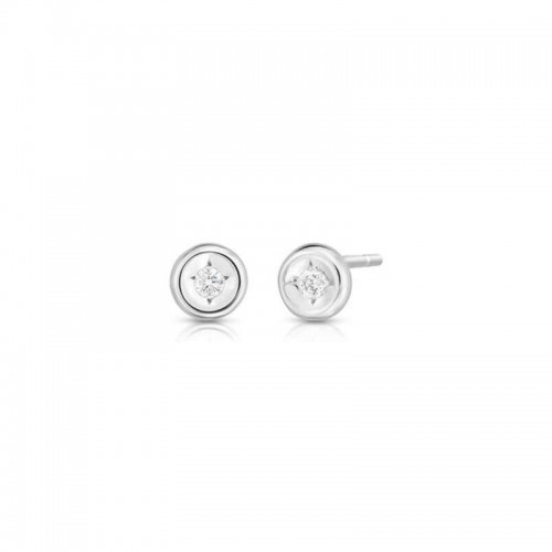 Roberto Coin 18K White Gold Rhodium Plated Diamond Stud Earrings