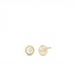 Roberto Coin 18K Yellow Gold Classic Diamond Earrings