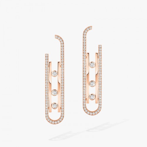 18K Rose Gold Boucles D'Oreilles Move 10th Earrings