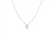 Roberto Coin 18K White Gold Diamonds By The Inch Pear Cut Necklace