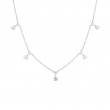 Roberto Coin 18K White Gold Rhodium Plated Diamonds By The Inch Diamond Drop Necklace
