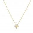 Roberto Coin 18K Yellow Gold Love In Verona Small Diamond Flower Pendant