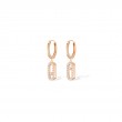 Move Uno Diamond hoop earrings