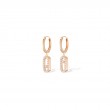 Move Uno Diamond hoop earrings