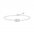 18K White Gold Uno Diamond Pave Bracelet