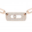 18K Rose Gold Move Link Curb Necklace