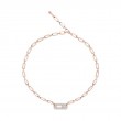18K Rose Gold Move Link Curb Necklace