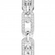 18K White Gold Move Link Small Hoop Earrings