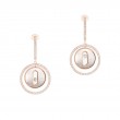 18K Rose Gold Lucky Move Mop Earrings