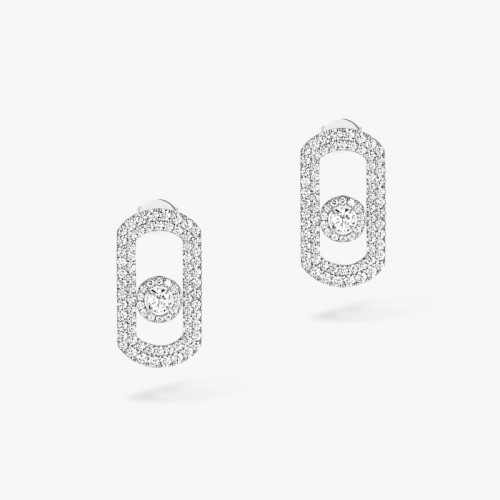 18K White Gold So Move Earrings