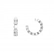 18K White Gold D-Vibes Mini Hoop Earrings