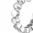 18K White Gold D-Vibes Mini Hoop Earrings