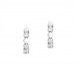 18K White Gold D-Vibes Mini Hoop Earrings