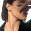 18K Yellow Gold D-Vibes Mini Hoop Earrings