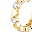 18K Yellow Gold D-Vibes Mini Hoop Earrings