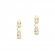 18K Yellow Gold D-Vibes Mini Hoop Earrings