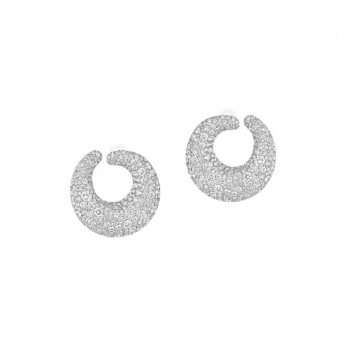 18K White Gold White Midnight Sun Twist Bracelet