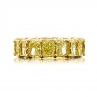 18K Yellow Gold Radiant-Cut Fancy Yellow Diamond Eternity Band